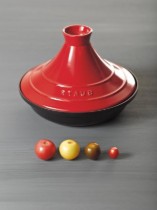 Tajine fonta, cu capac ceramic, 28cm, Cherry - Staub