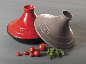 Tajine fonta, cu capac ceramic, 28cm, Cherry - Staub