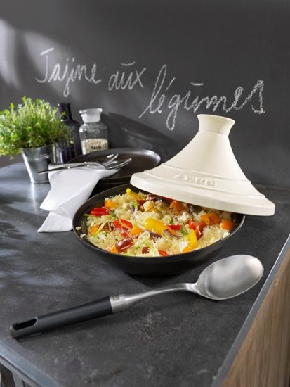 Tajine fonta, cu capac ceramic, 20cm/0,6L, Cream - Staub