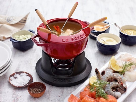 Set fondue, fonta, 20cm, Cherry - Staub