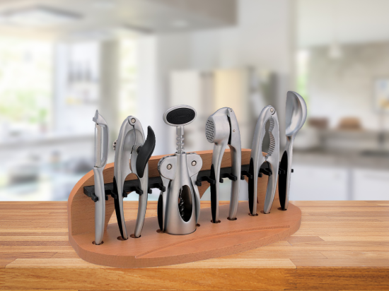 Set ustensile bucatarie, 7 piese, zinc - Zokura