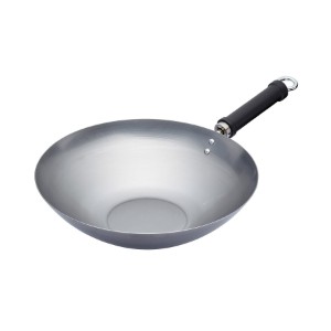 Tigaie wok, otel-carbon, 30 cm - Kitchen Craft