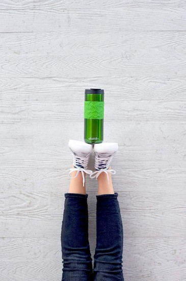 Cana termos, 470ml, "Easy-Grip Leak-Lock", Verde - Aladdin