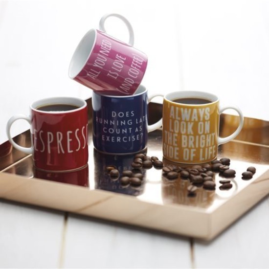 Ceasca espresso, portelan, 80ml, "All you need" - Kitchen Craft