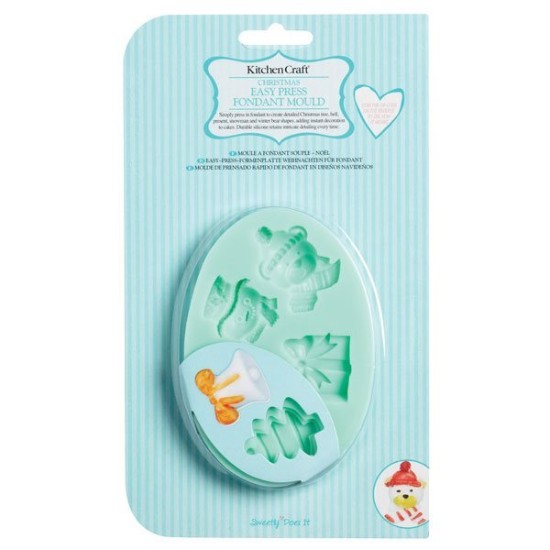 Forma silicon pentru martipan, Craciun - Kitchen Craft