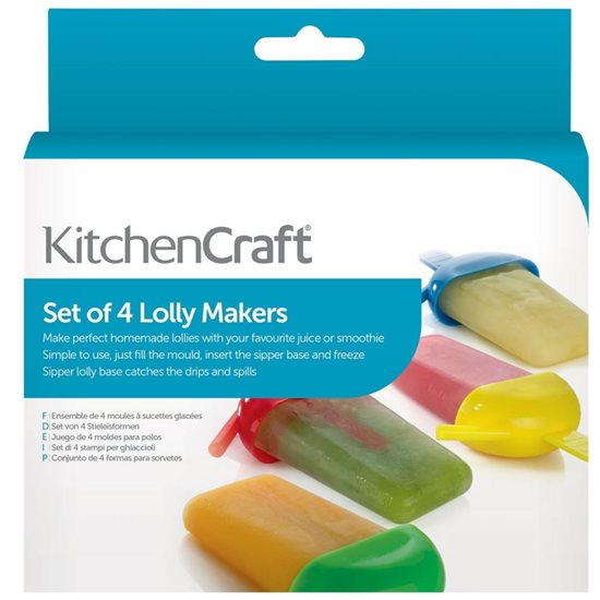 Set 4 forme inghetata, 80 ml, plastic - Kitchen Craft