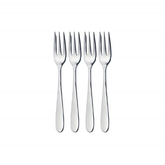 Set 4 furculite pentru desert, inox, “MasterClass” - Kitchen Craft