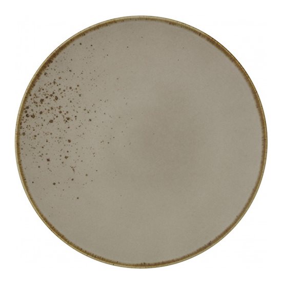 Farfurie plata "Stone Ware" 27 cm portelan, maro - Vivo