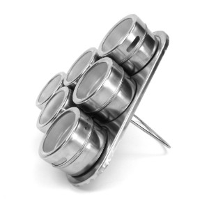 Set 7 piese pentru condimente, inox