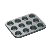 Tava 12 mini briose,  otel carbon, 26 x 20 cm, "MasterClass" - Kitchen Craft