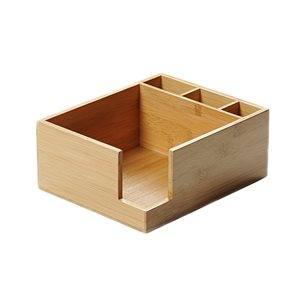 Cutie pentru tacamuri si servetele, bambus, 21,5 x 18 cm - Kesper