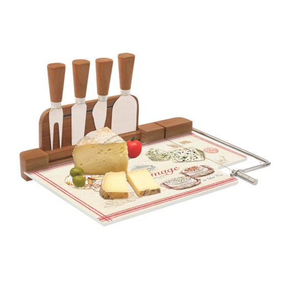 Set servire branzeturi 6 piese "Fromage" 31,5 x 20 cm - Nuova R2S