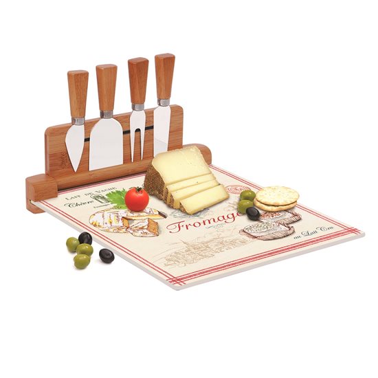 Set servire branzeturi 5 piese, 30x25 cm, "Fromage" - Nuova R2S