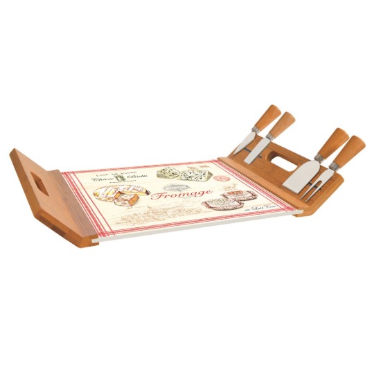 Set servire branzeturi 5 piese "Fromage" 44 x 28 cm - Nuova R2S