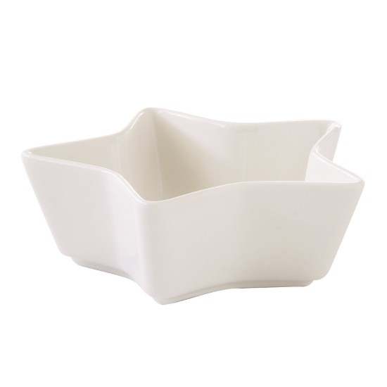 Bol stea, portelan, 15 cm, "Merry Christmas" - Easy Life