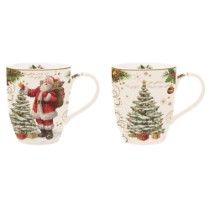 Set 2 cani portelan, 350ml, "Magic Christmas" - Nuova R2S