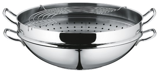 Tigaie wok, 4 piese, inox, 36 cm, "Macao" - WMF