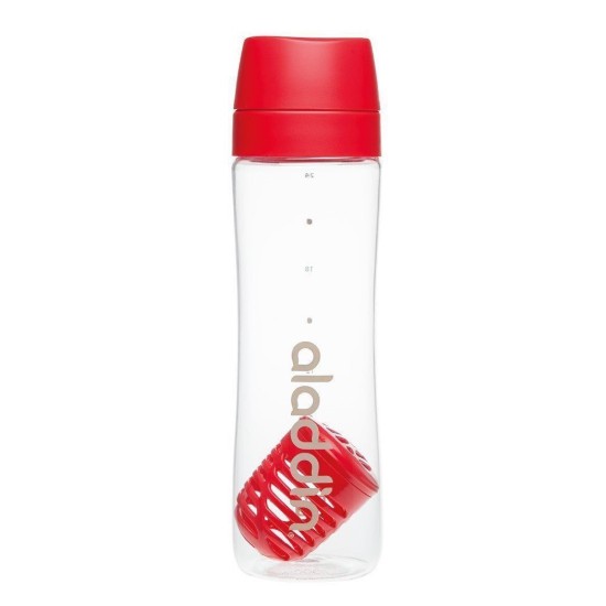 Sticla plastic cu infuzor, 700ml, Rosu - Aladdin