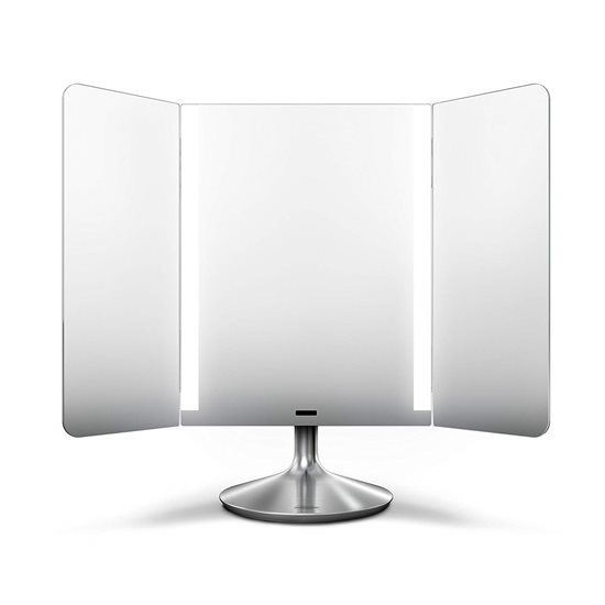 Oglinda cosmetica wide-view cu senzor, 51,5 x 18 cm - simplehuman