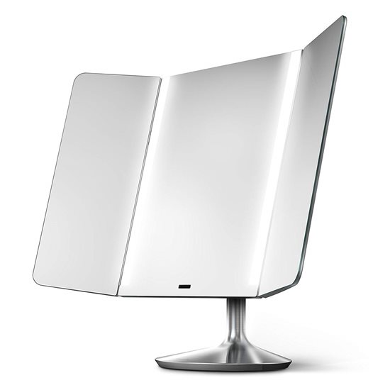 Oglinda cosmetica wide-view cu senzor, 51,5 x 18 cm - simplehuman