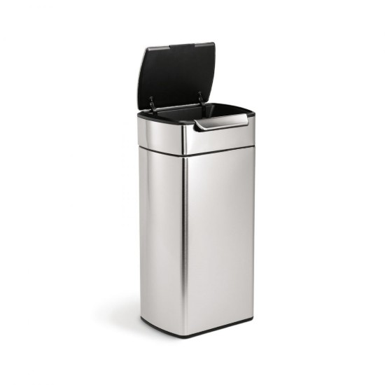Cos de gunoi Slim, Touch Bar, 30 L, inox, Brushed - simplehuman