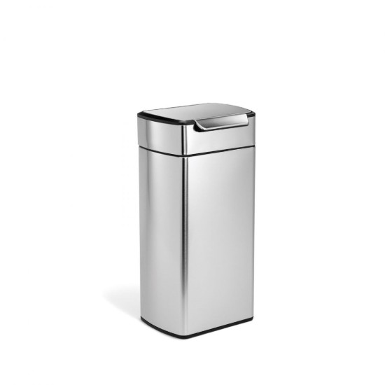 Cos de gunoi Slim, Touch Bar, 40 L, inox, Brushed - simplehuman