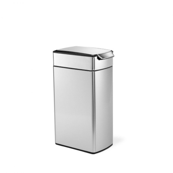 Cos de gunoi Slim, Touch Bar, 40 L, inox, Brushed - simplehuman