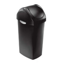 Cos de gunoi, 60 L, plastic, Negru - simplehuman