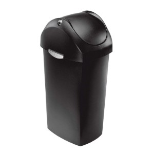 Cos de gunoi, 60 L, plastic, Negru - simplehuman