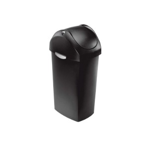 Cos de gunoi, 40 L, plastic, Negru - simplehuman