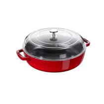 Cratita saute Braiser, fonta, 26cm/3,3L, Cherry - Staub