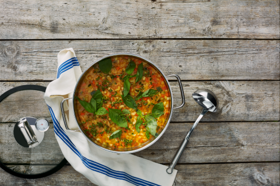 Oala inox  gatire la aburi 28 cm 5 l "Vitalis" - WMF