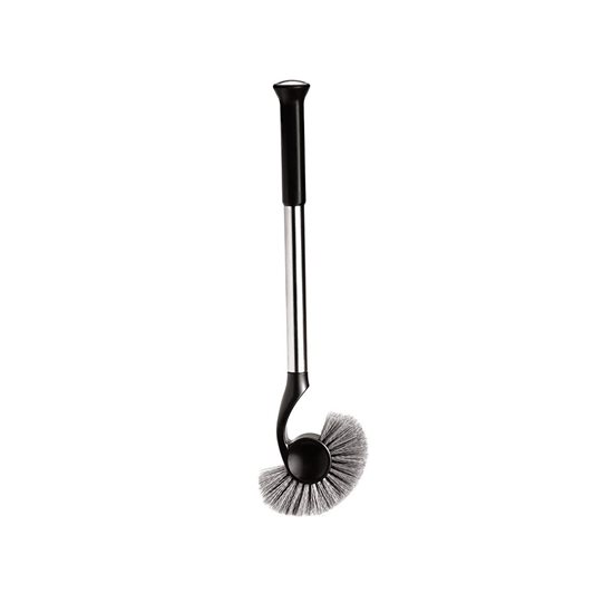 Perie cu suport, pentru toaleta, 47,2 cm, Negru - simplehuman