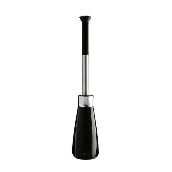 Perie cu suport, pentru toaleta, 47,2 cm, Negru - simplehuman