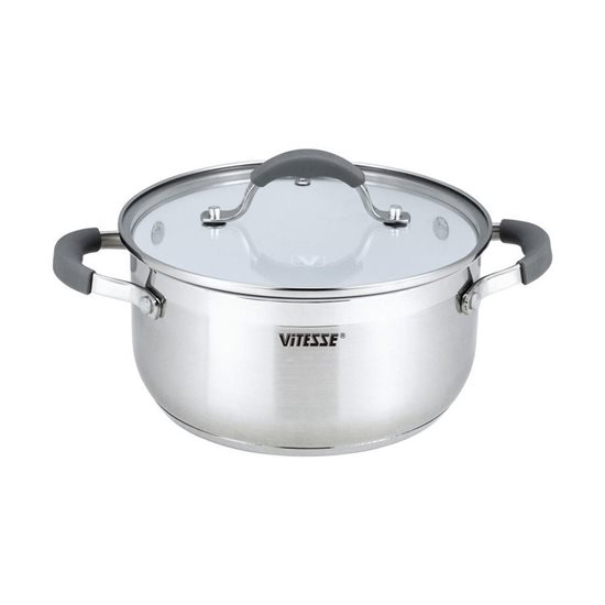 Cratita inox cu capac 18 cm - Vitesse