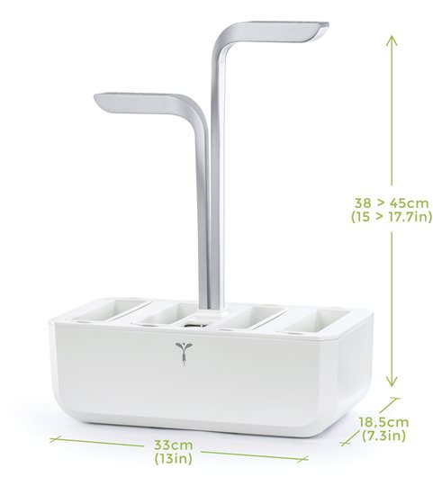 Jardiniera "SMART Garden", 33 x 18,5 x 45 cm, Arctic White - Veritable