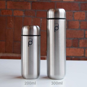 Termos inox, 200 ml "DrinkPod", Argintiu Mat - Grunwerg