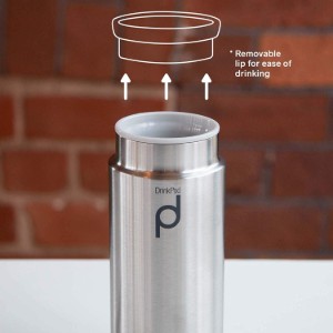Termos inox, 200 ml "DrinkPod", Argintiu Mat - Grunwerg