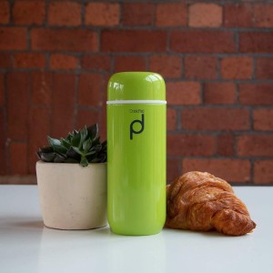 Termos inox, 200 ml "DrinkPod", Verde - Grunwerg