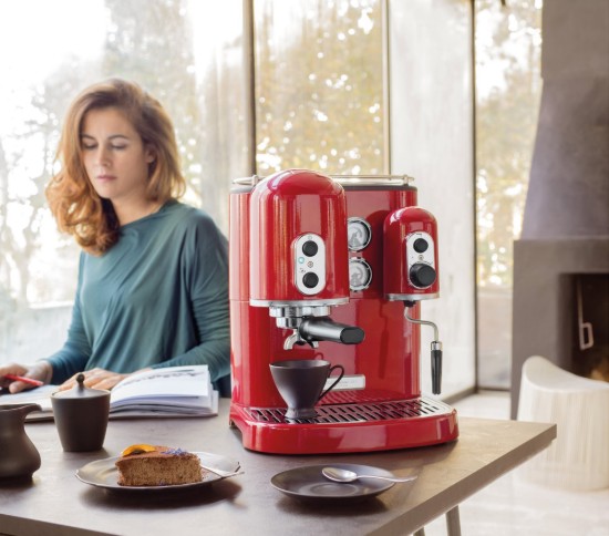 Espressor electric Artisan, Empire Red, 1300 W - KitchenAid