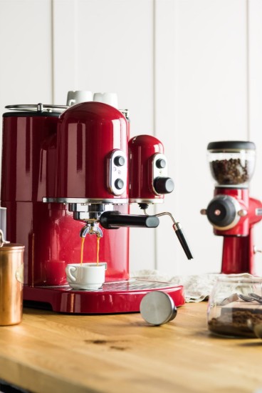 Espressor electric Artisan, Empire Red, 1300 W - KitchenAid