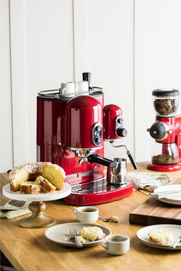 Espressor electric Artisan, Empire Red, 1300 W - KitchenAid