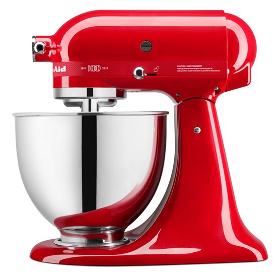 Mixer cu bol 4.8L, Artisan, Model 180, Editia speciala, Passion Red - KitchenAid