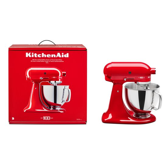 Mixer cu bol 4.8L, Artisan, Model 180, Editia speciala, Passion Red - KitchenAid