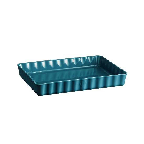 Tava ceramica pentru tarte, 33,5 x 24 cm/1,9 l, Mediterranean Blue - Emile Henry