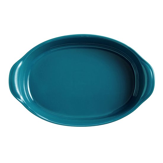 Tava ovala, ceramica, 41,5x26,5cm/3,8L, Mediterranean Blue - Emile Henry