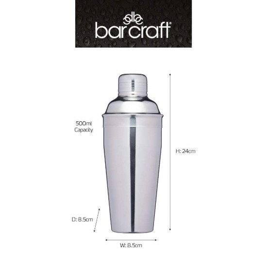 Shaker cocktail, inox, 500 ml, "Bar Craft" - Kitchen Craft
