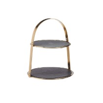 Platou etajat, ardezie, 25/29,5 cm - Artesa