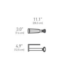 Suport rola prosoape de bucatarie, 28,2 cm, inox - simplehuman