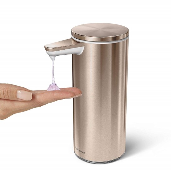 Dozator cu senzor, pentru sapun lichid, 266 ml, Rose Gold - simplehuman